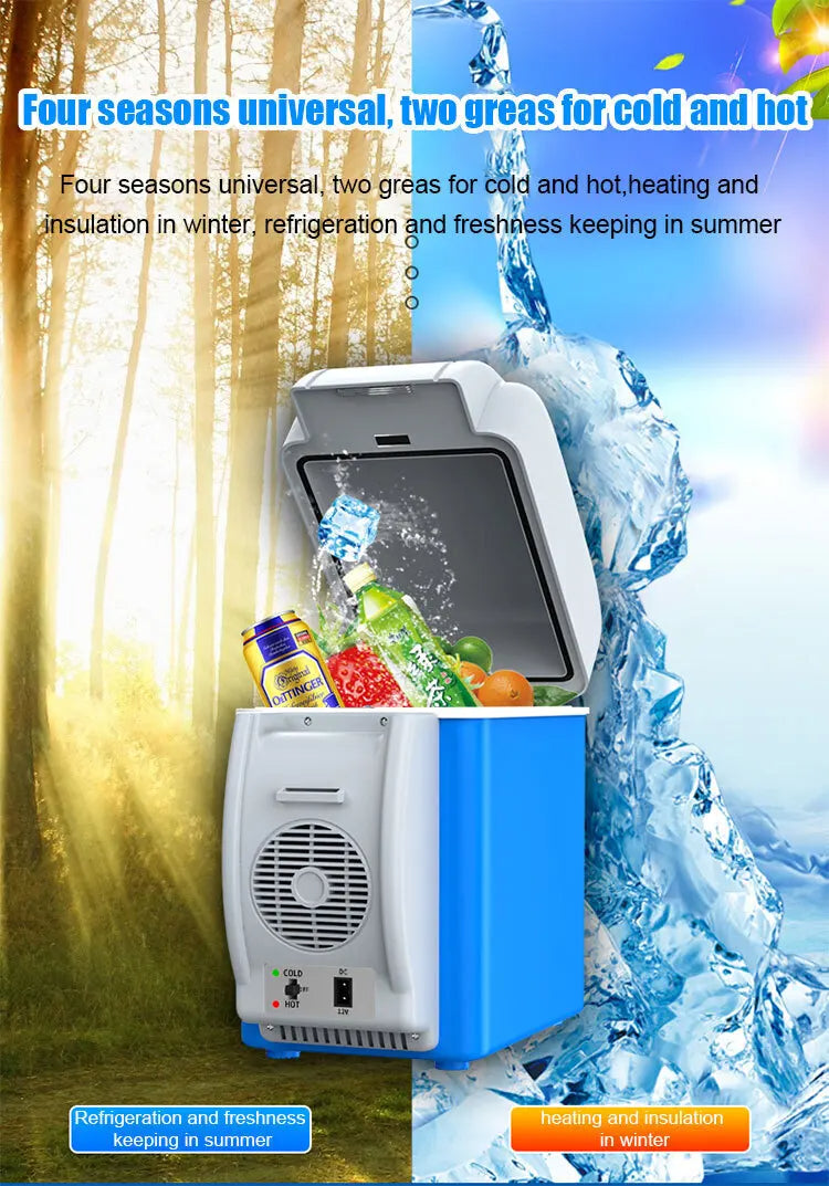 Portable 2 in 1 Cooling & Warming Fridge Refrigerator For Home Car and outdoor