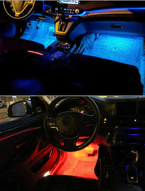 Car Interior Ambient Lighting Strip with Remote Control