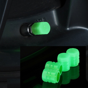 GlowDrive: Luminous Tire Valve Caps - Enhance Your Car's Nighttime Presence